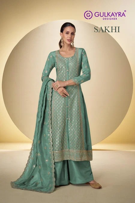 Sakhi By Gulkayra Shimmer Silk Wholesale Readymade Suits Suppliers In Mumbai
